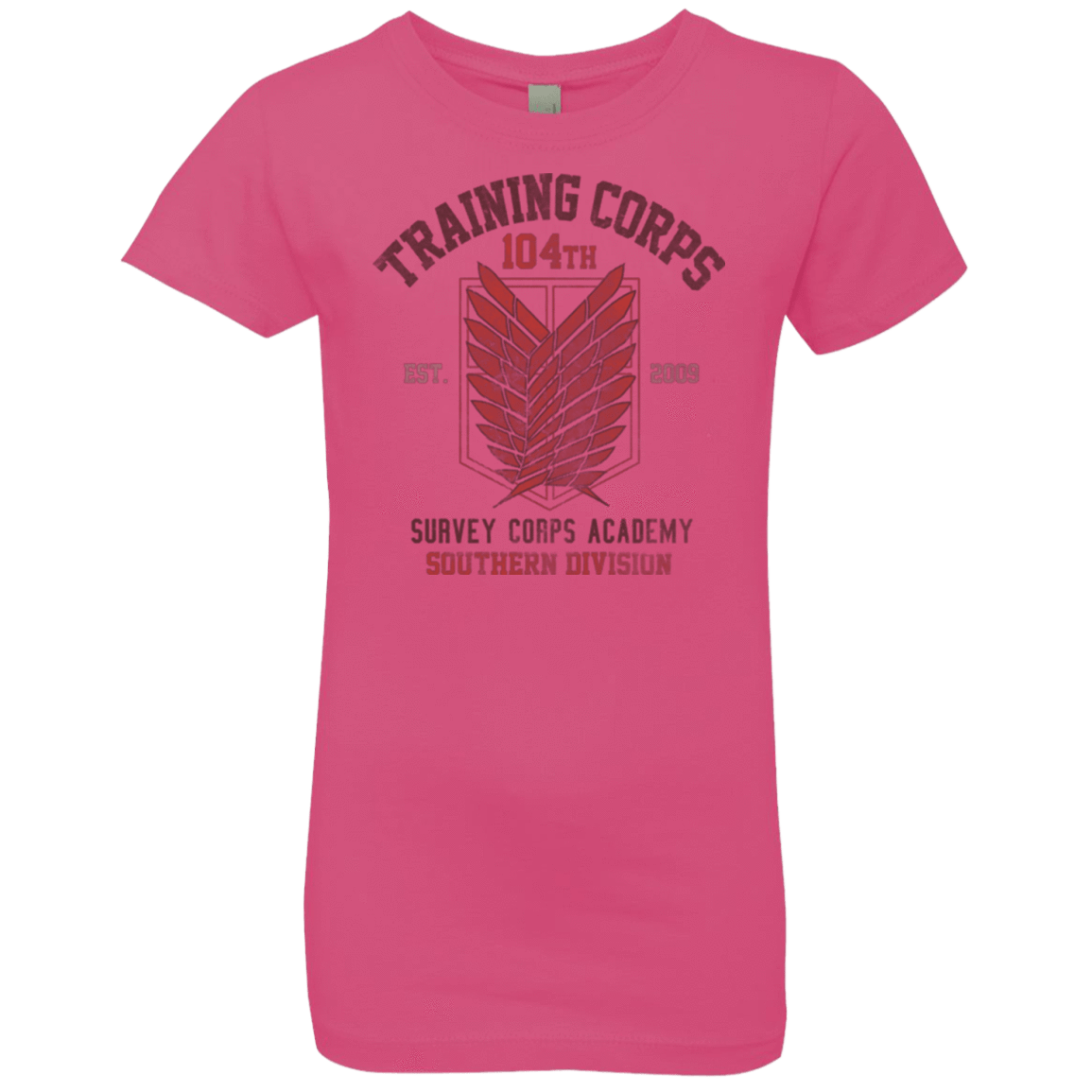 T-Shirts Hot Pink / YXS 104th Training Corps Girls Premium T-Shirt