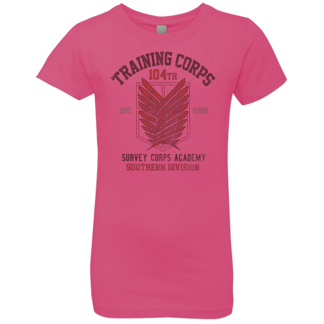 T-Shirts Hot Pink / YXS 104th Training Corps Girls Premium T-Shirt