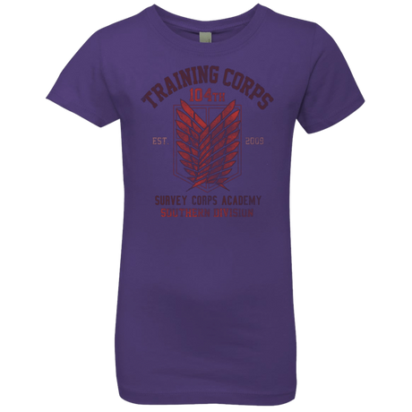 T-Shirts Purple Rush / YXS 104th Training Corps Girls Premium T-Shirt