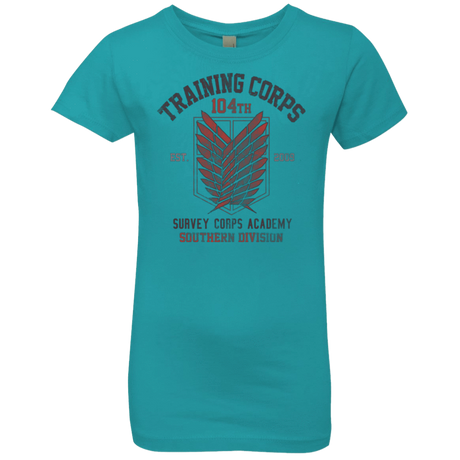 T-Shirts Tahiti Blue / YXS 104th Training Corps Girls Premium T-Shirt