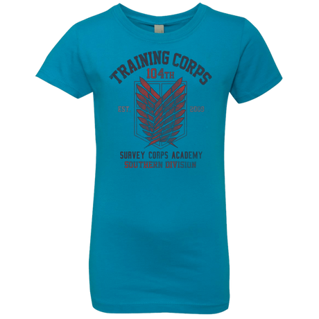 T-Shirts Turquoise / YXS 104th Training Corps Girls Premium T-Shirt