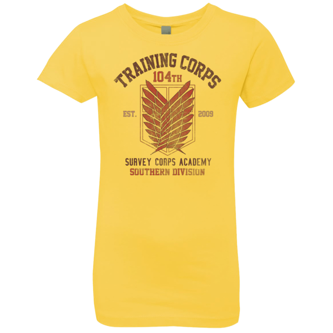 T-Shirts Vibrant Yellow / YXS 104th Training Corps Girls Premium T-Shirt