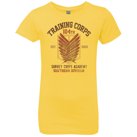 T-Shirts Vibrant Yellow / YXS 104th Training Corps Girls Premium T-Shirt