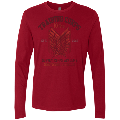 T-Shirts Cardinal / Small 104th Training Corps Men's Premium Long Sleeve