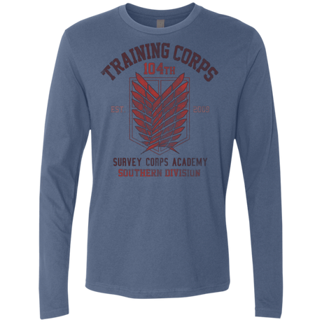 T-Shirts Indigo / Small 104th Training Corps Men's Premium Long Sleeve