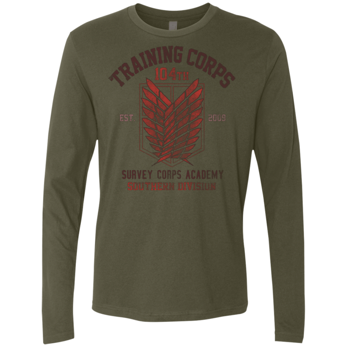 T-Shirts Military Green / Small 104th Training Corps Men's Premium Long Sleeve