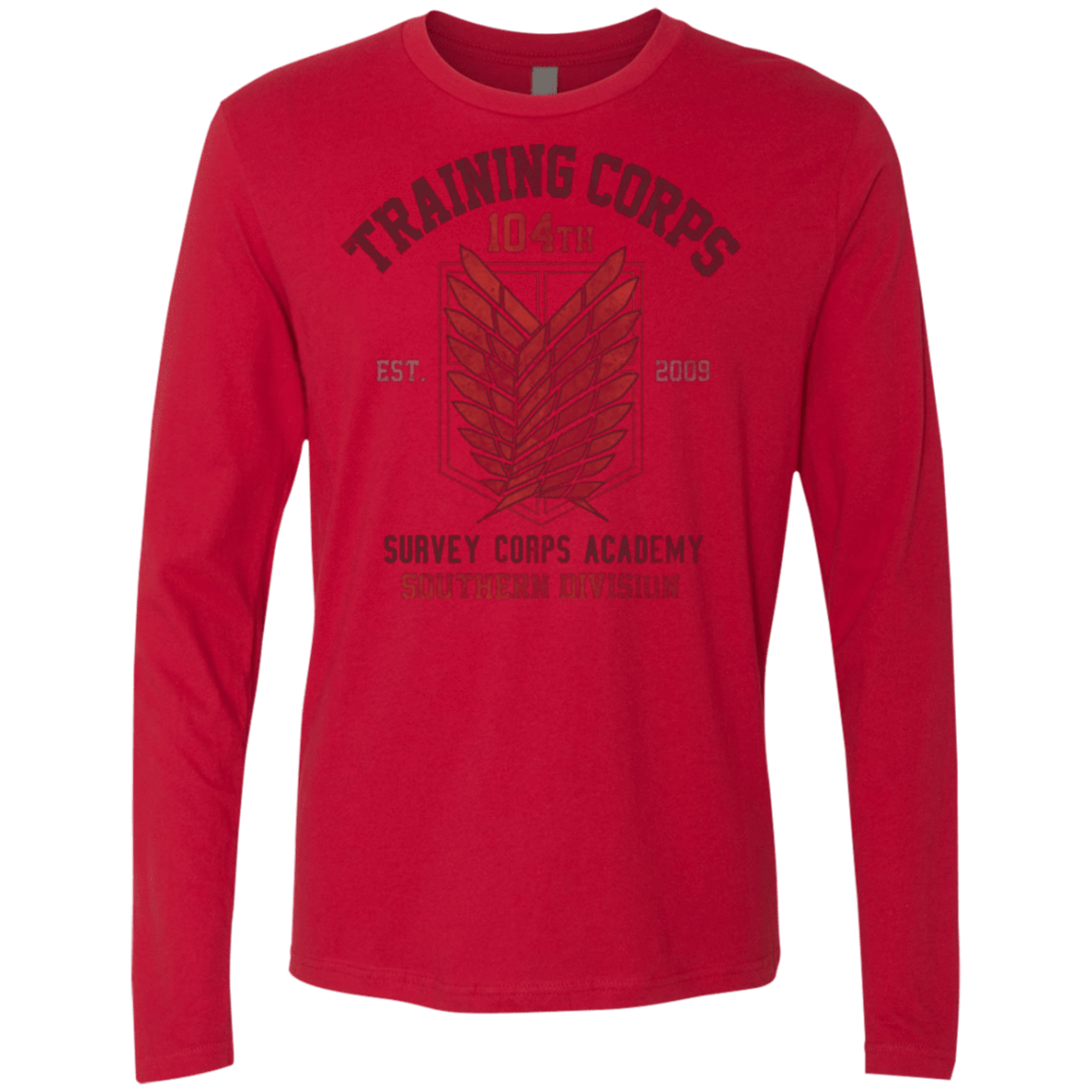 T-Shirts Red / Small 104th Training Corps Men's Premium Long Sleeve