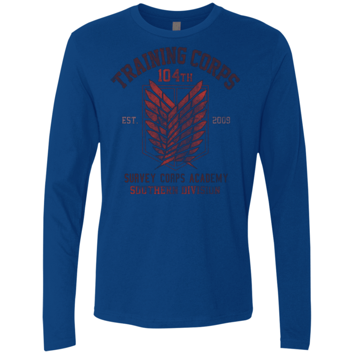 T-Shirts Royal / Small 104th Training Corps Men's Premium Long Sleeve