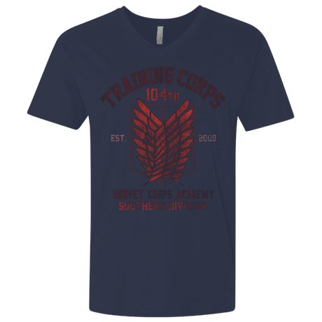 T-Shirts Midnight Navy / X-Small 104th Training Corps Men's Premium V-Neck