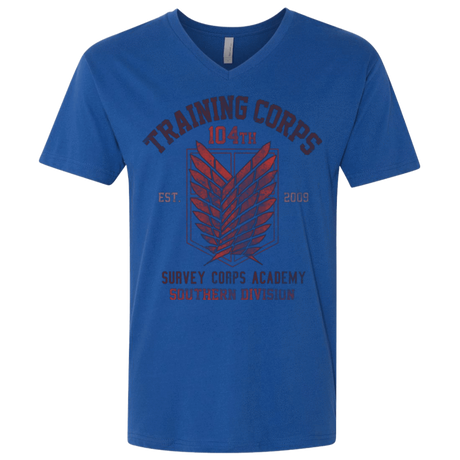 T-Shirts Royal / X-Small 104th Training Corps Men's Premium V-Neck