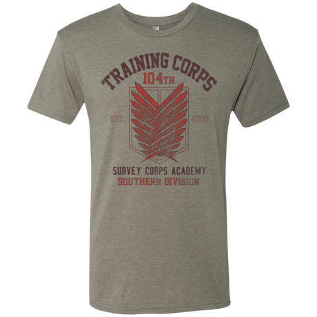 T-Shirts Venetian Grey / Small 104th Training Corps Men's Triblend T-Shirt