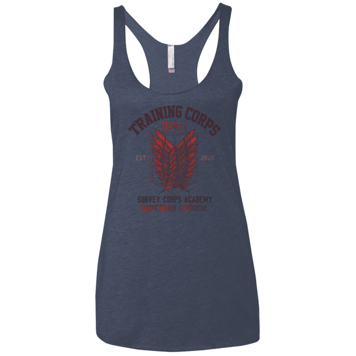 T-Shirts Vintage Navy / X-Small 104th Training Corps Women's Triblend Racerback Tank