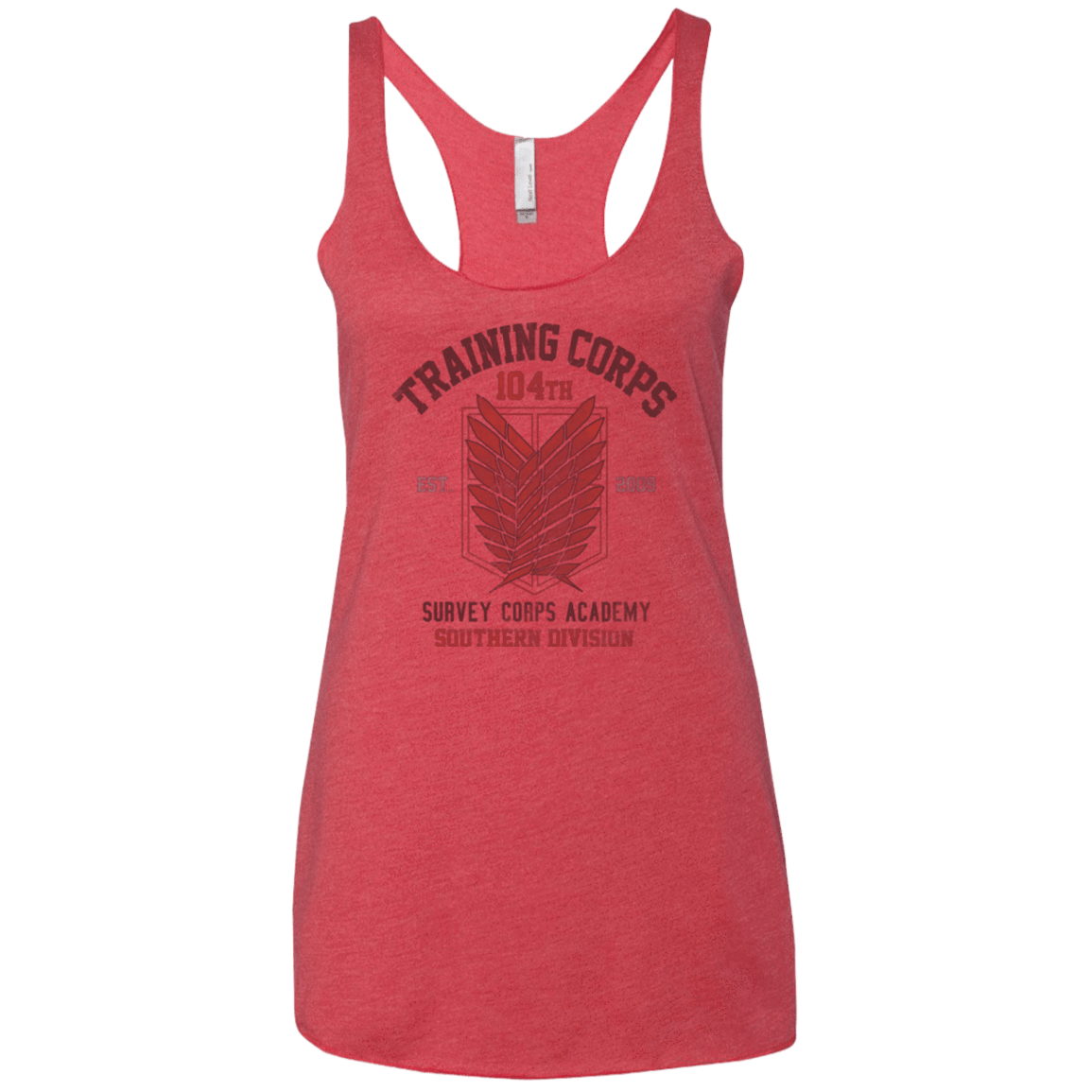 T-Shirts Vintage Red / X-Small 104th Training Corps Women's Triblend Racerback Tank