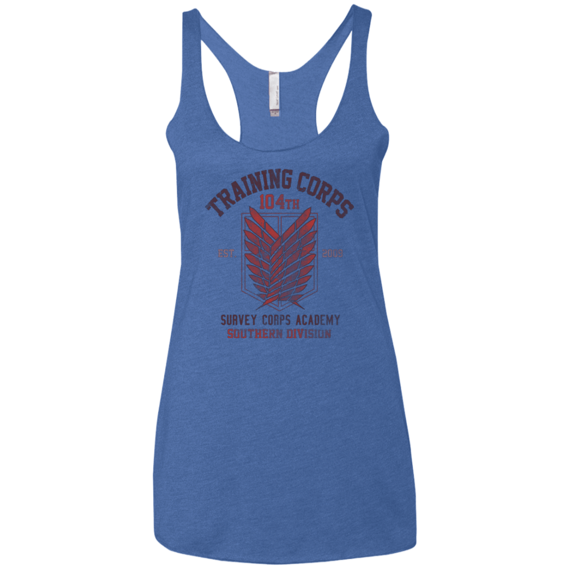 T-Shirts Vintage Royal / X-Small 104th Training Corps Women's Triblend Racerback Tank