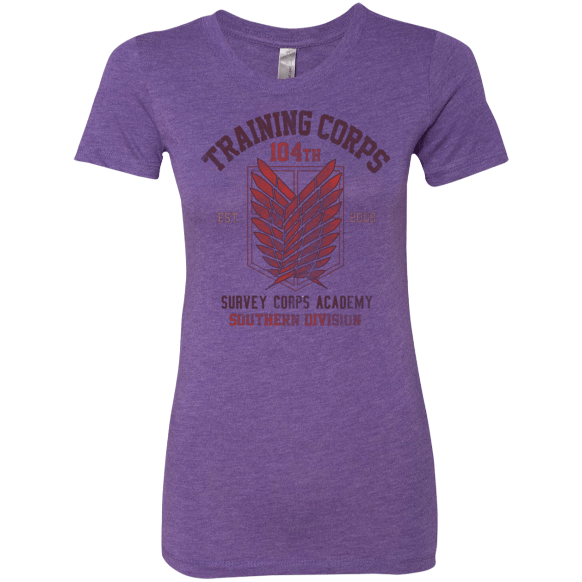 T-Shirts Purple Rush / Small 104th Training Corps Women's Triblend T-Shirt