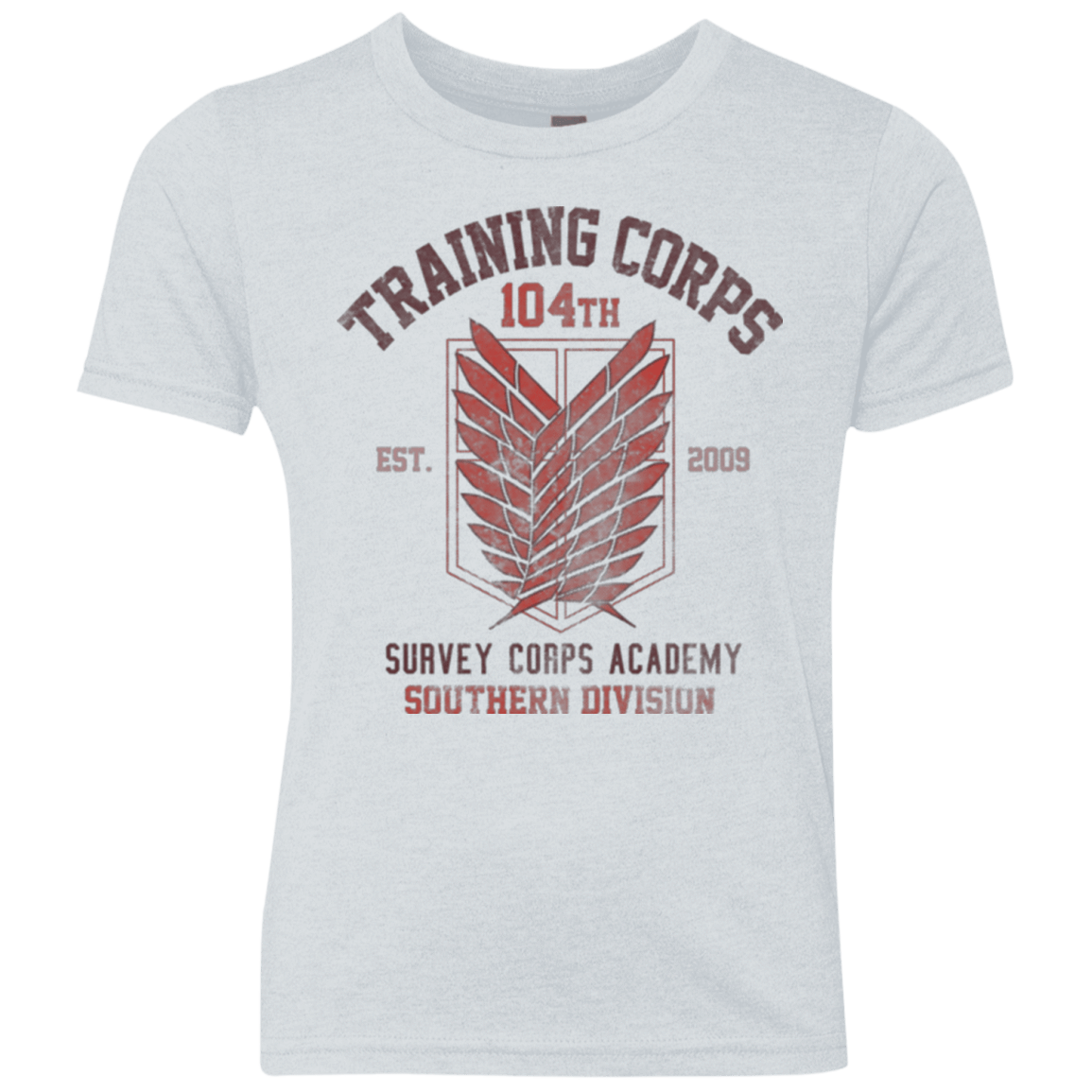 T-Shirts Heather White / YXS 104th Training Corps Youth Triblend T-Shirt