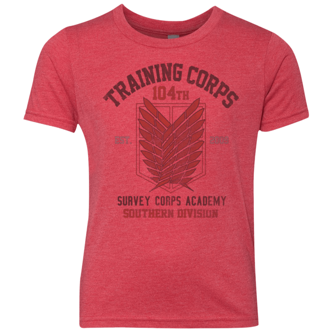 T-Shirts Vintage Red / YXS 104th Training Corps Youth Triblend T-Shirt