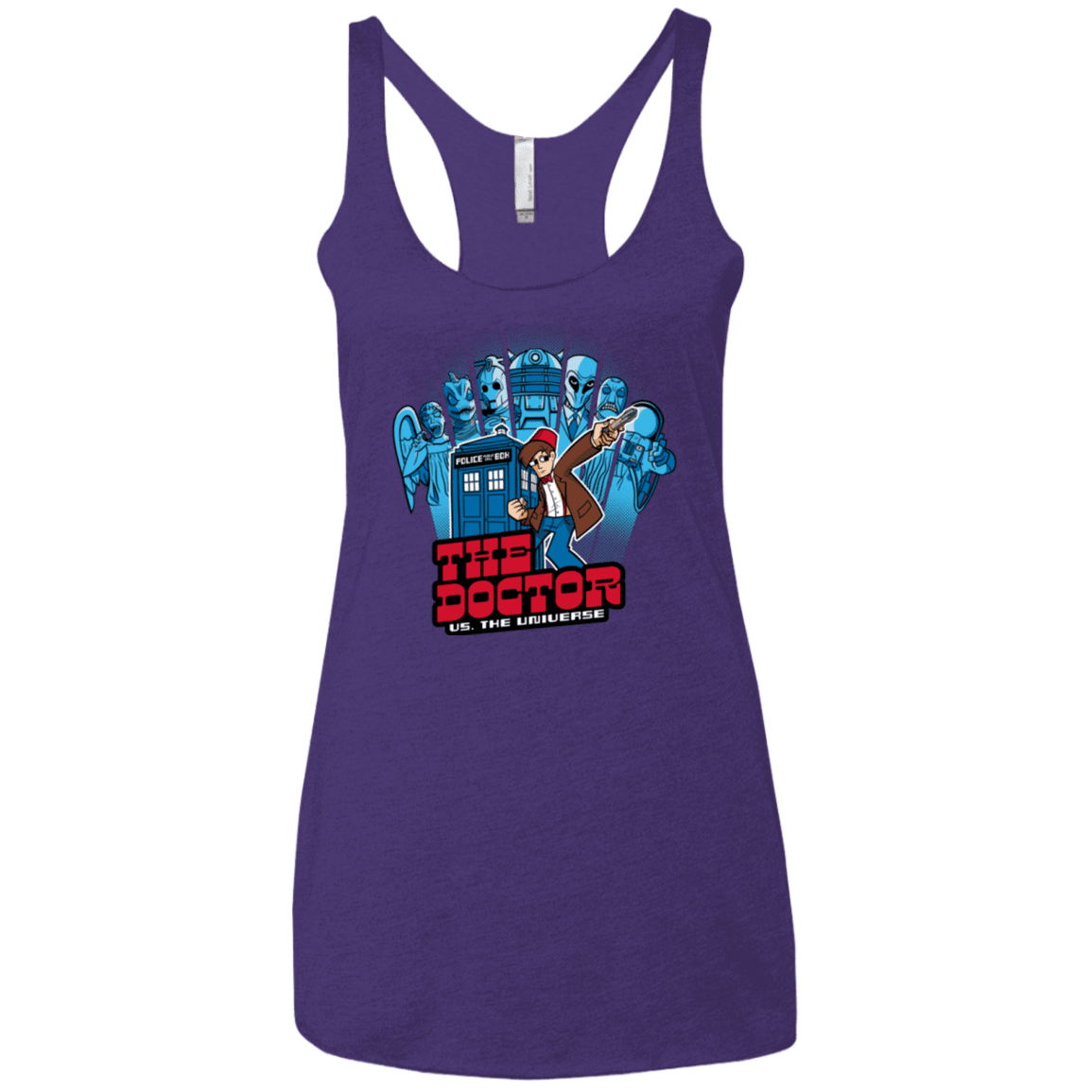 T-Shirts Purple / X-Small 11 vs universe Women's Triblend Racerback Tank