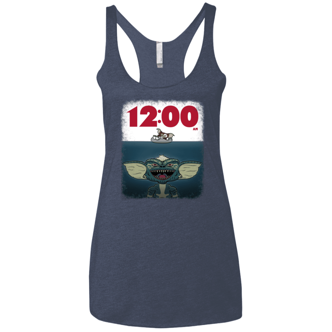 T-Shirts Vintage Navy / X-Small 12:00 AM Women's Triblend Racerback Tank