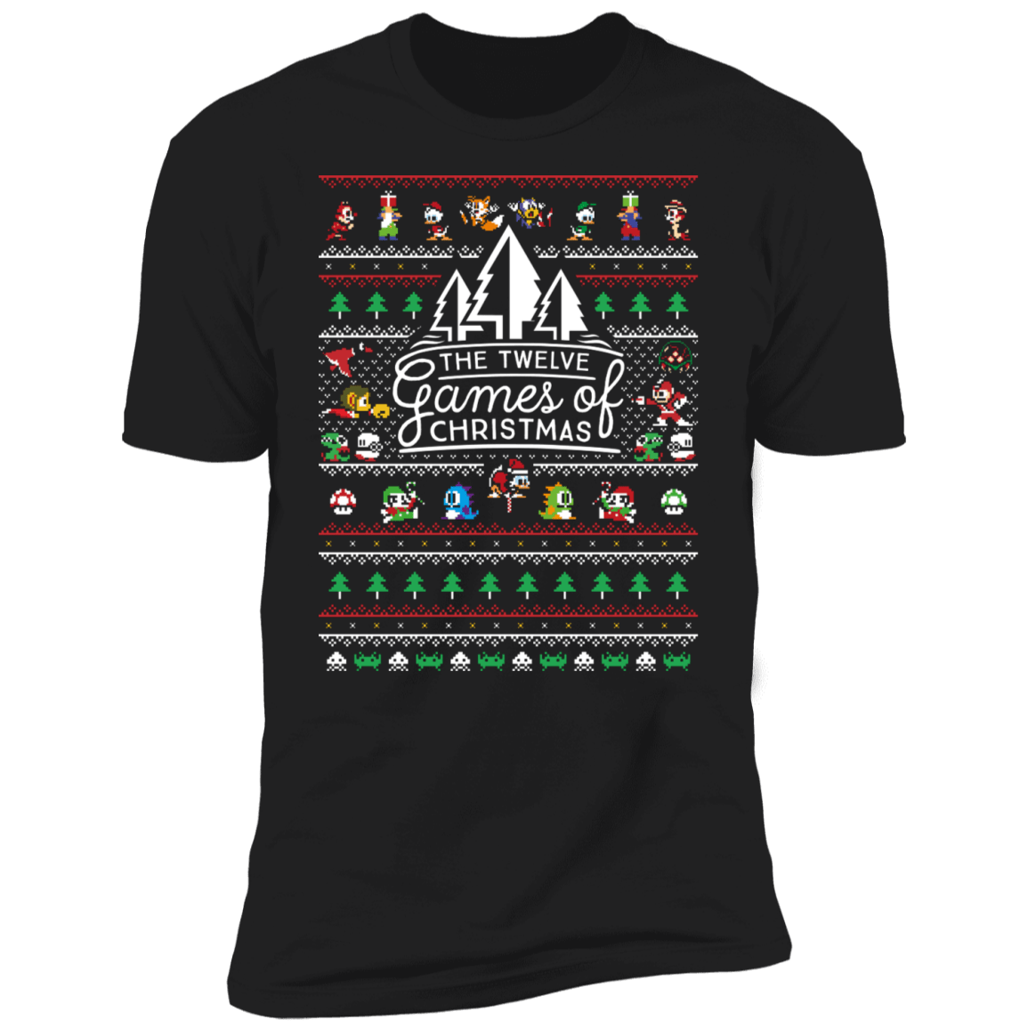 T-Shirts Black / S 12 Games of Christmas Men's Premium T-Shirt