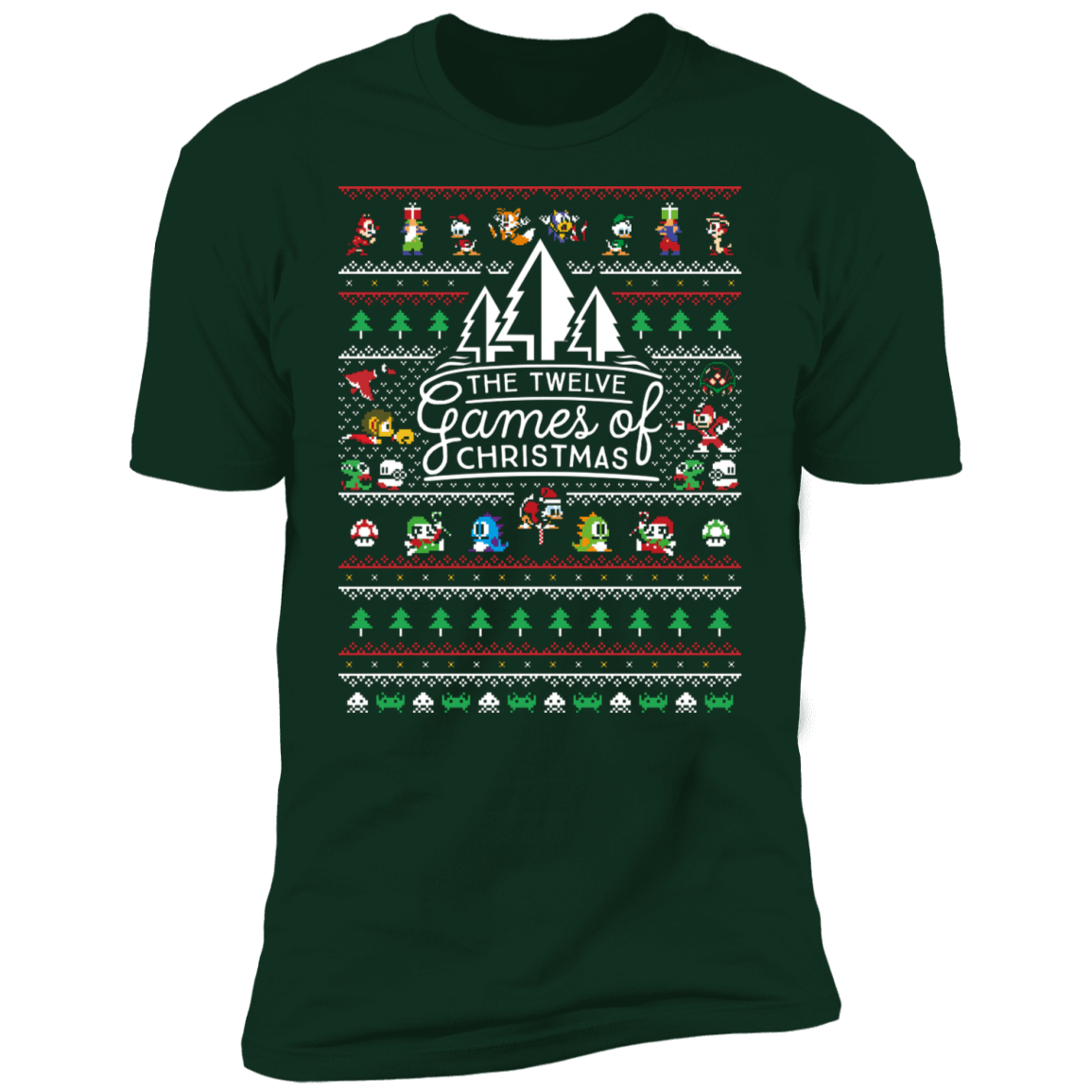 T-Shirts Forest Green / S 12 Games of Christmas Men's Premium T-Shirt