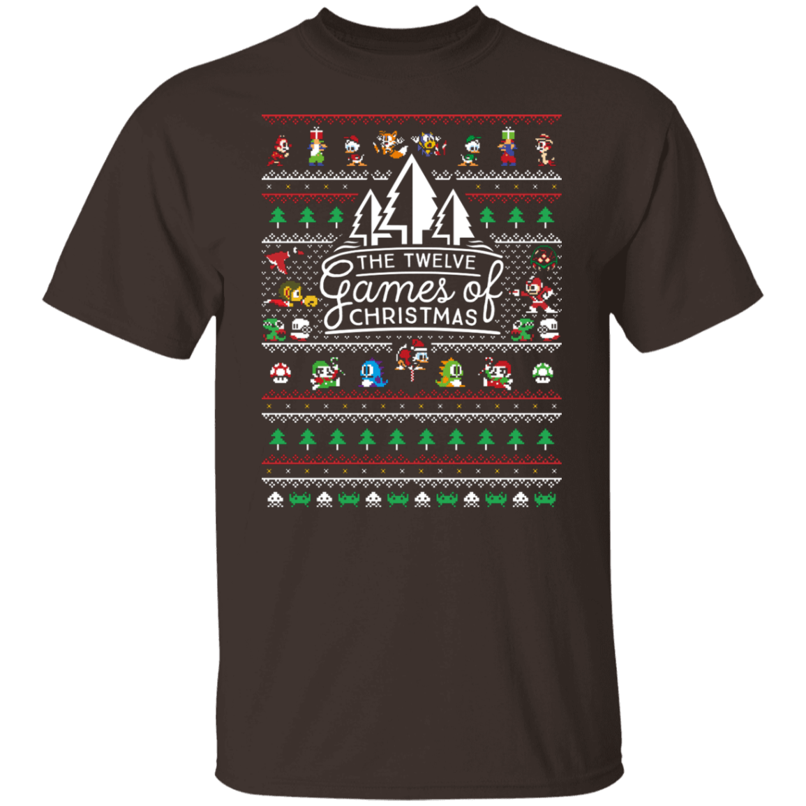 T-Shirts Dark Chocolate / S 12 Games of Christmas T-Shirt