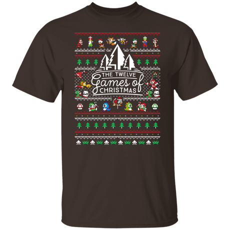 T-Shirts Dark Chocolate / S 12 Games of Christmas T-Shirt