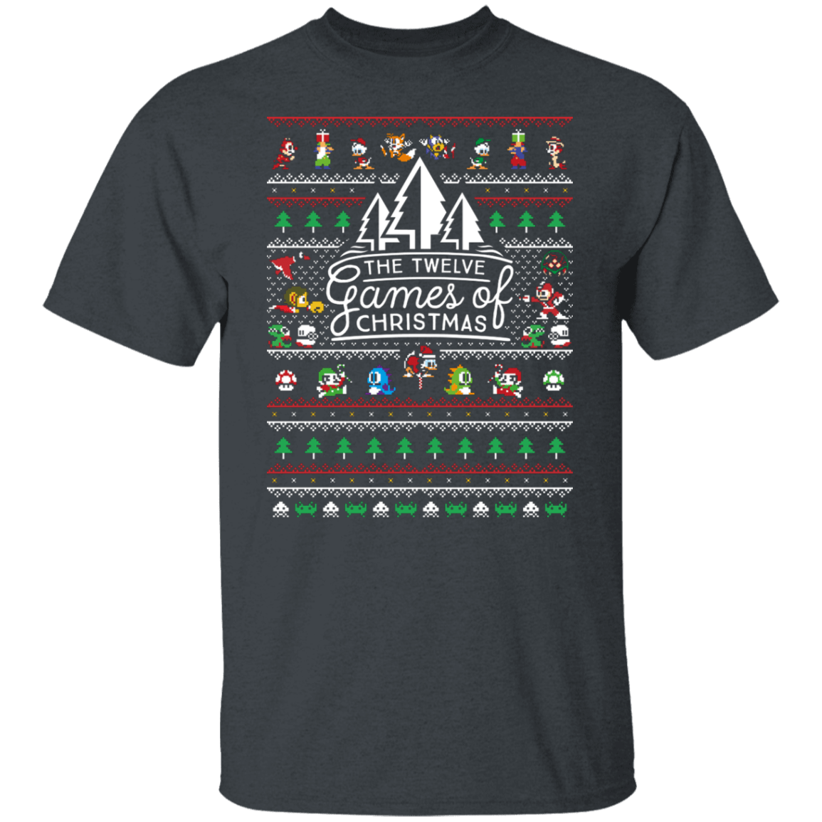T-Shirts Dark Heather / S 12 Games of Christmas T-Shirt