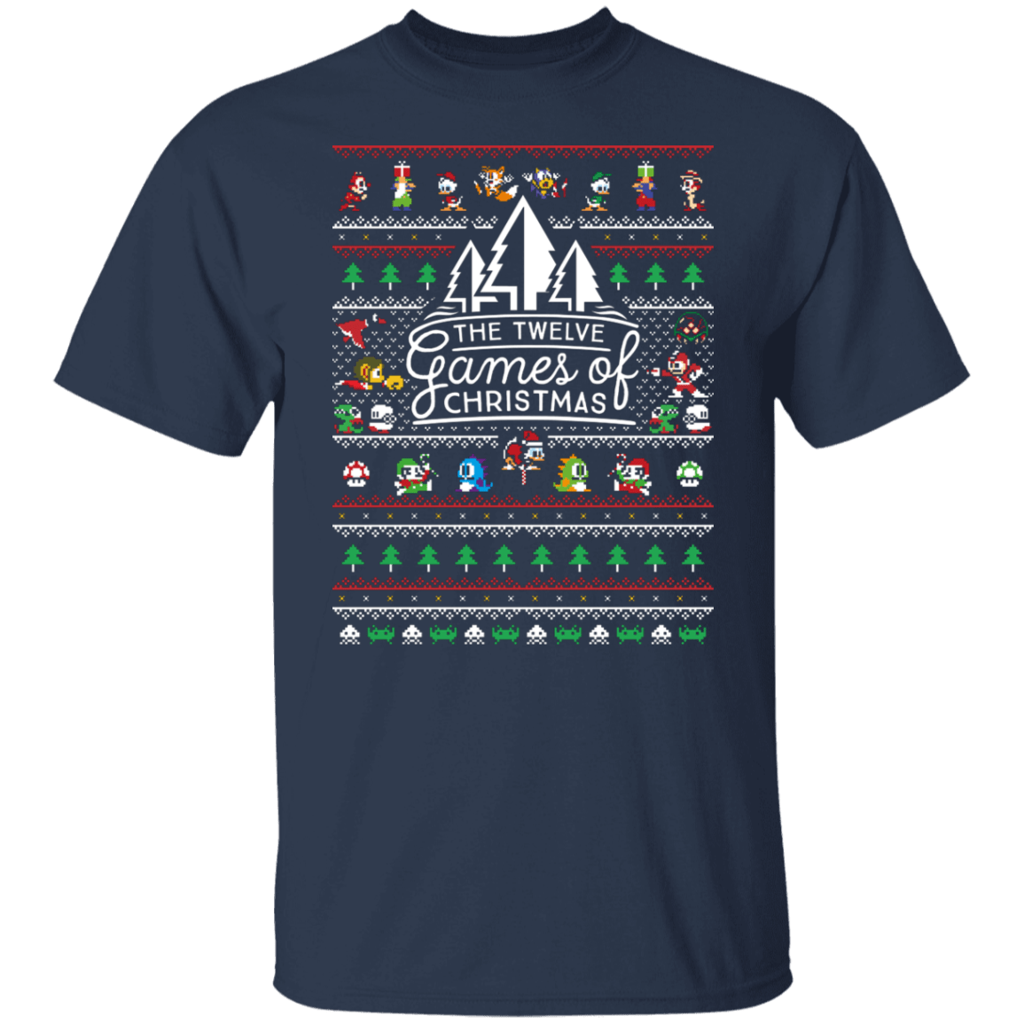 T-Shirts Navy / S 12 Games of Christmas T-Shirt