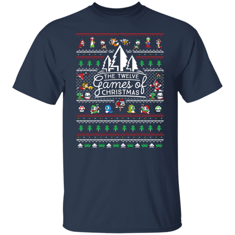 T-Shirts Navy / S 12 Games of Christmas T-Shirt