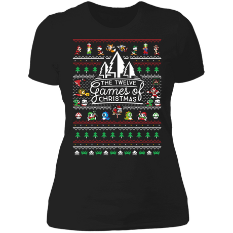 T-Shirts Black / S 12 Games of Christmas Women's Premium T-Shirt