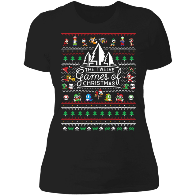 T-Shirts Black / S 12 Games of Christmas Women's Premium T-Shirt