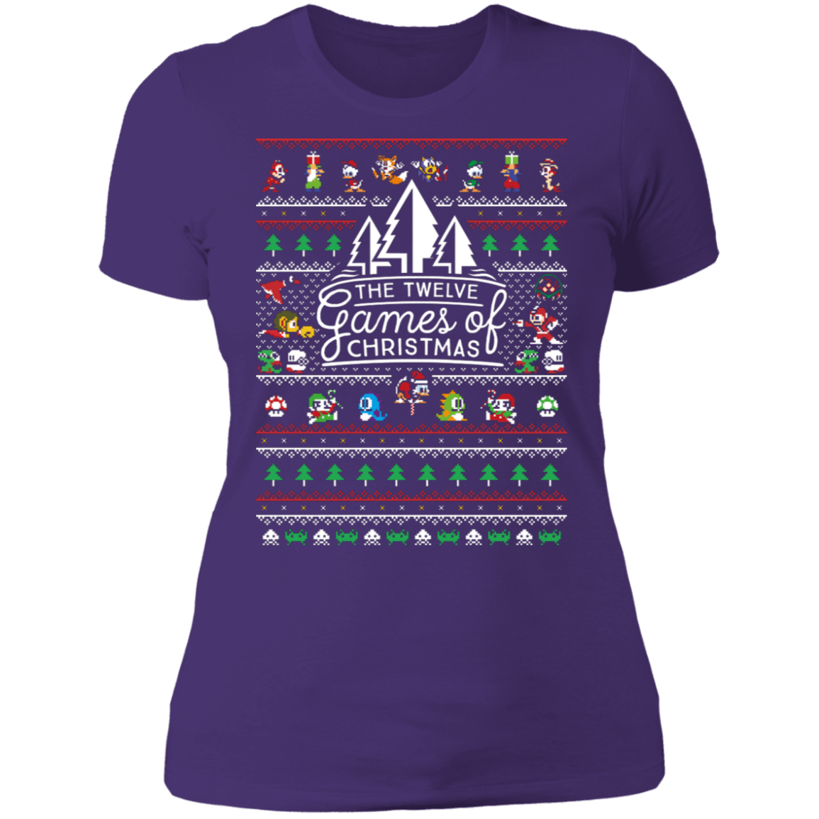 T-Shirts Purple Rush/ / S 12 Games of Christmas Women's Premium T-Shirt