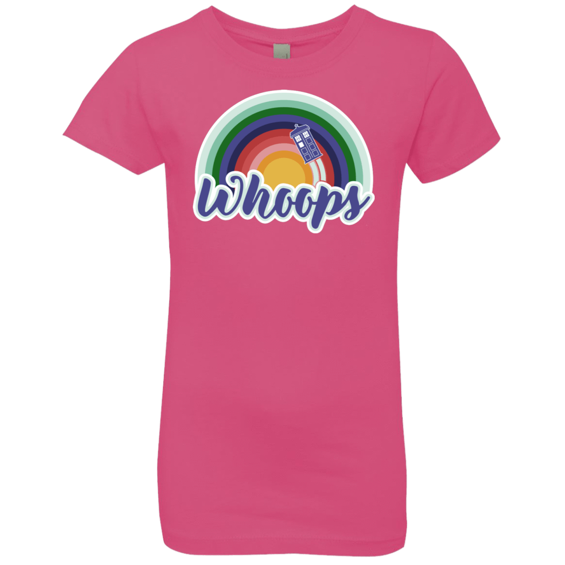 T-Shirts Hot Pink / YXS 13th Doctor Retro Whoops Girls Premium T-Shirt