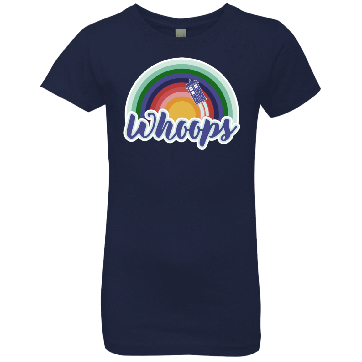 T-Shirts Midnight Navy / YXS 13th Doctor Retro Whoops Girls Premium T-Shirt