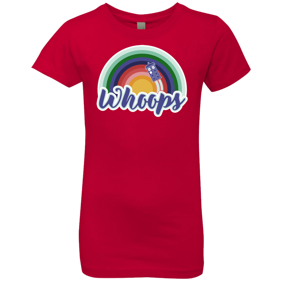 T-Shirts Red / YXS 13th Doctor Retro Whoops Girls Premium T-Shirt