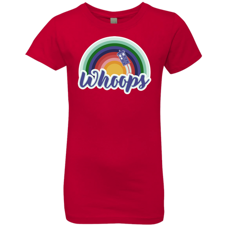 T-Shirts Red / YXS 13th Doctor Retro Whoops Girls Premium T-Shirt