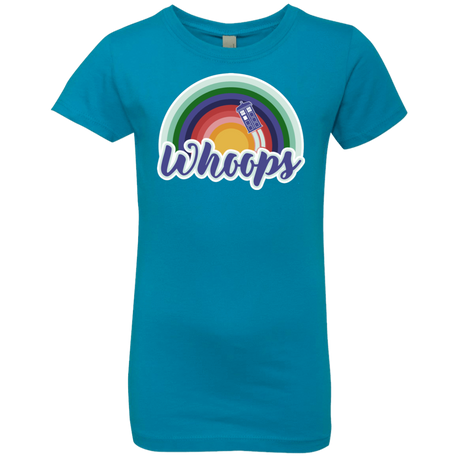 T-Shirts Turquoise / YXS 13th Doctor Retro Whoops Girls Premium T-Shirt