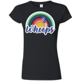 T-Shirts Black / S 13th Doctor Retro Whoops Junior Slimmer-Fit T-Shirt