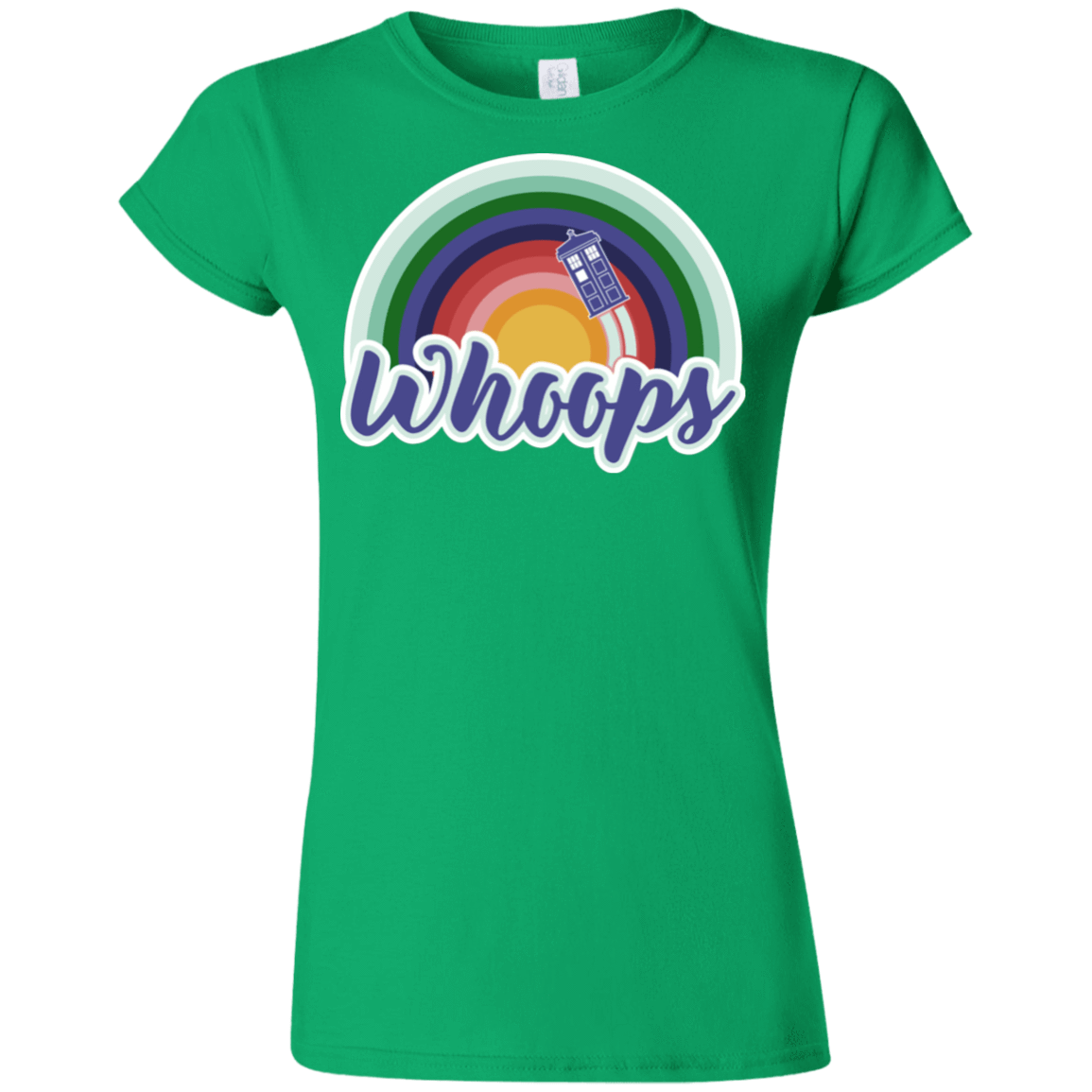 T-Shirts Irish Green / S 13th Doctor Retro Whoops Junior Slimmer-Fit T-Shirt