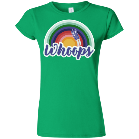 T-Shirts Irish Green / S 13th Doctor Retro Whoops Junior Slimmer-Fit T-Shirt