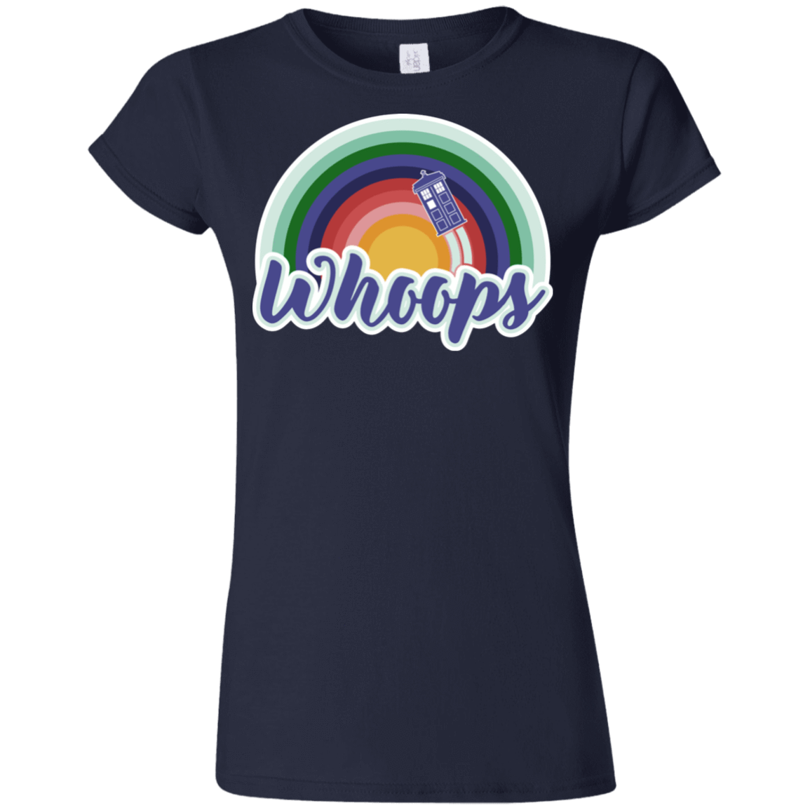 T-Shirts Navy / S 13th Doctor Retro Whoops Junior Slimmer-Fit T-Shirt