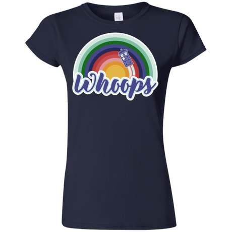 T-Shirts Navy / S 13th Doctor Retro Whoops Junior Slimmer-Fit T-Shirt