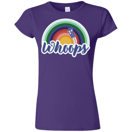 T-Shirts Purple / S 13th Doctor Retro Whoops Junior Slimmer-Fit T-Shirt