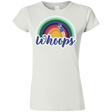 T-Shirts White / S 13th Doctor Retro Whoops Junior Slimmer-Fit T-Shirt