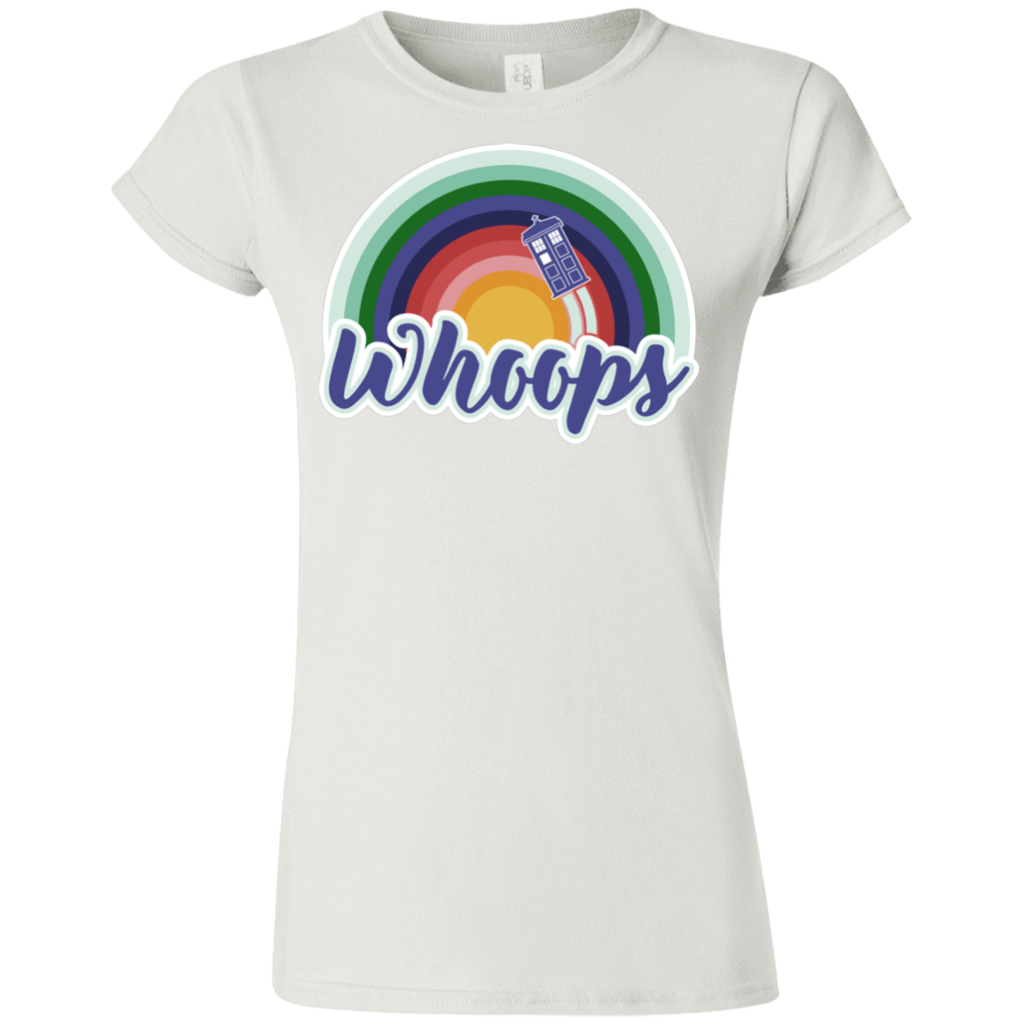 T-Shirts White / S 13th Doctor Retro Whoops Junior Slimmer-Fit T-Shirt