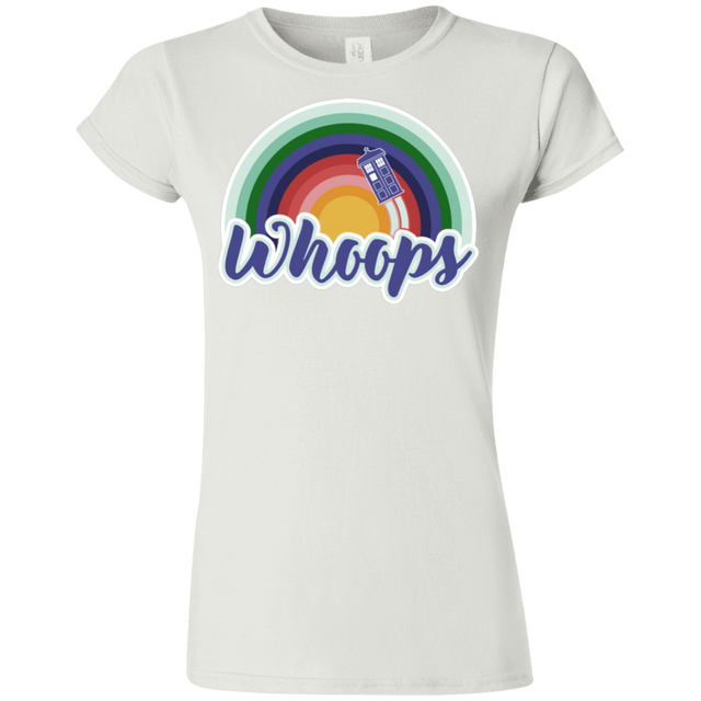 T-Shirts White / S 13th Doctor Retro Whoops Junior Slimmer-Fit T-Shirt