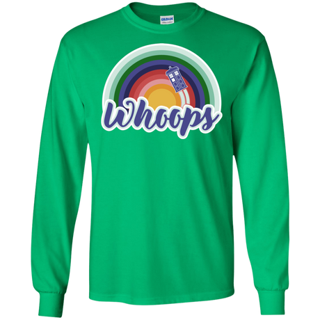 T-Shirts Irish Green / S 13th Doctor Retro Whoops Men's Long Sleeve T-Shirt