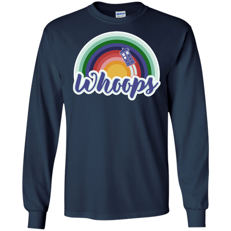 T-Shirts Navy / S 13th Doctor Retro Whoops Men's Long Sleeve T-Shirt