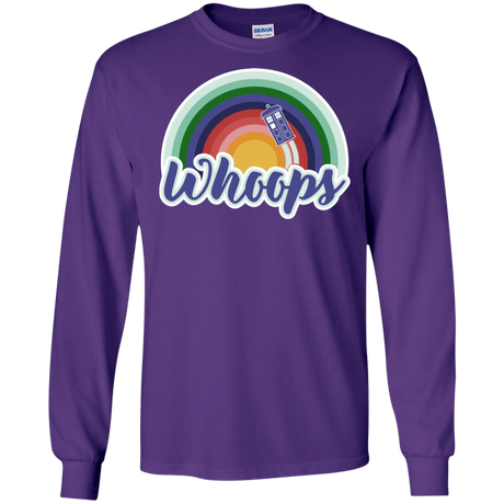 T-Shirts Purple / S 13th Doctor Retro Whoops Men's Long Sleeve T-Shirt